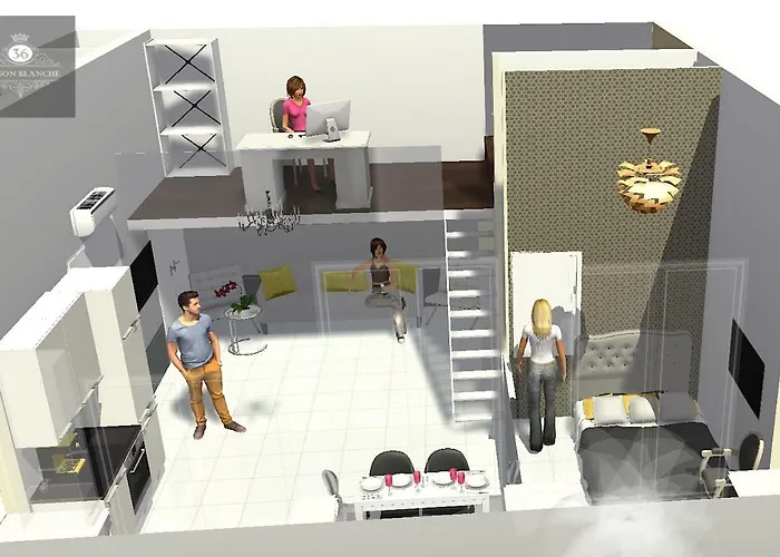 アパート 'maison Blanche' カンヌ